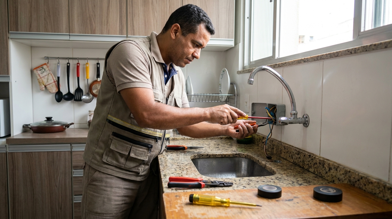 Instalação em Cozinha ou Área Gourmet em Ipatinga‑MG